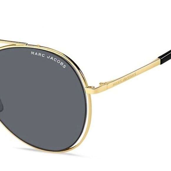 MARC JACOBS Metallic Aviator Sunglasses 60mm - Picture 3 of 3